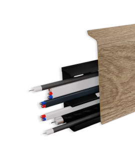 Пластиковый плинтус Royce 80 мм (2200x80x20) 5218 Дуб Красочный