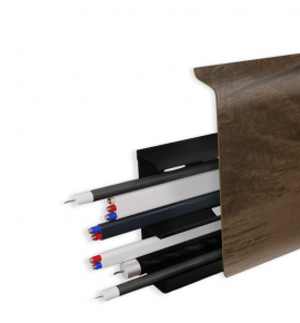 Пластиковый плинтус Royce 80 мм (2200x80x20) 5223 Дуб Теневой